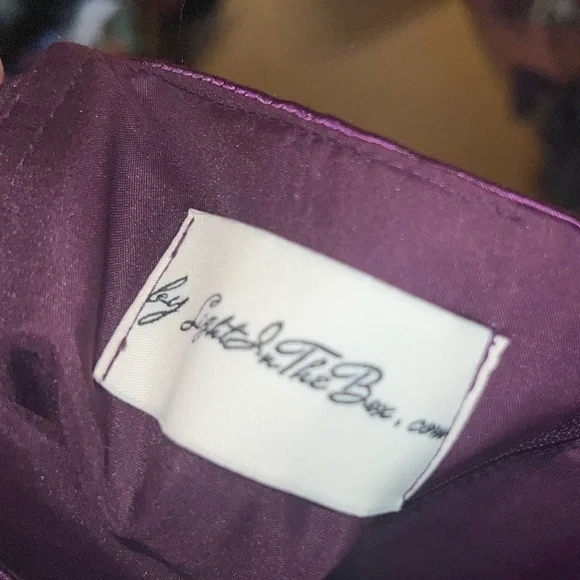 Light In The Box Purple Bow Tie Bedazzled Dress size 3X - Picture 4 of 12